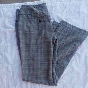 Elle Glen Plaid Gray Dress Pants